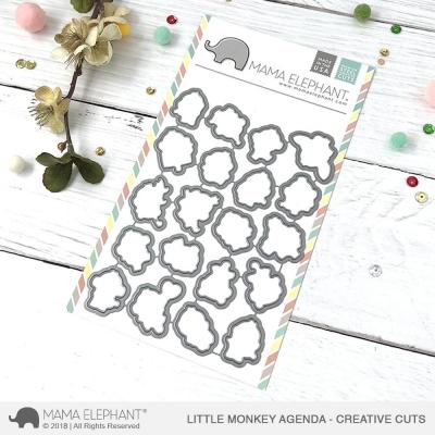 Mama Elephant Creative Cuts - Little Monkey Agenda